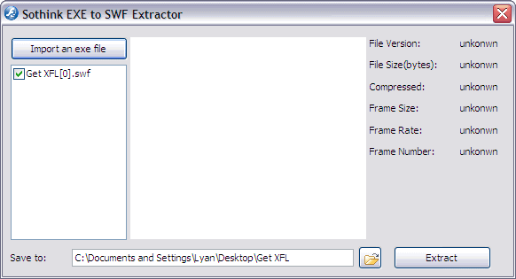 EXE to SWF Extractor