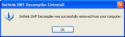 Uninstall Sothink SWF Decompiler